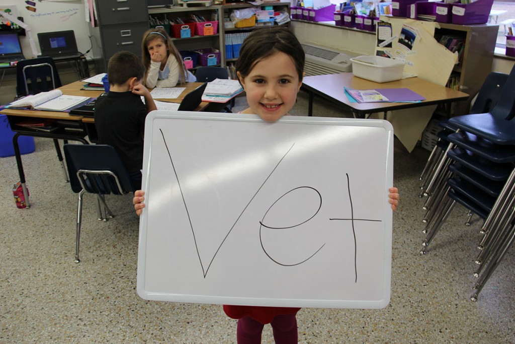 Image of Alanton Elementary 1st grade student who wants to be a veternarian